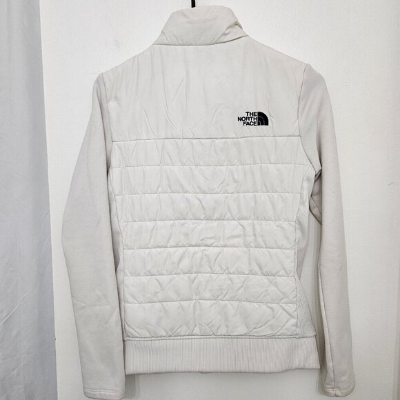The North Face Jacket S Womens Cream Full Zip Lined Mock Neck Long Sleeve - Picture 7 of 8